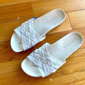 Rothy White Slides